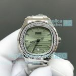 TW Factory New Clone Piaget Polo Date 150th Anniversary Edition Mint Green Diamond Watch 